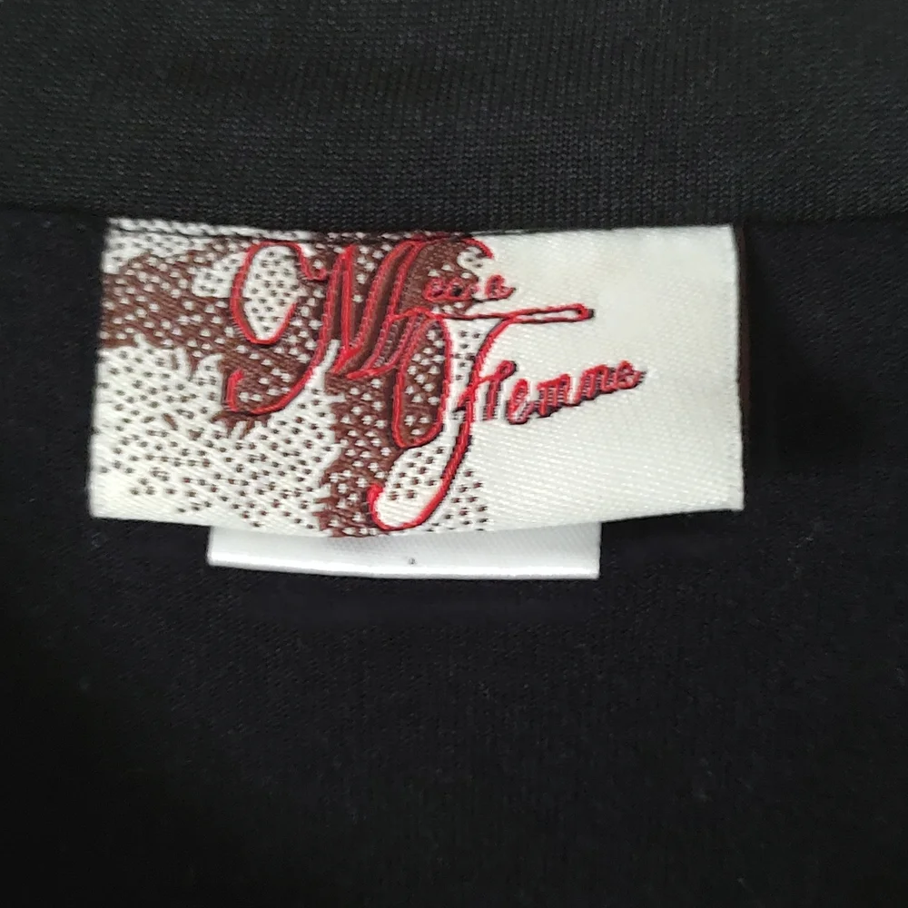 Jacket Women  Mecca  Femme  Vintage Black Zipper Front Size Large  Graphics